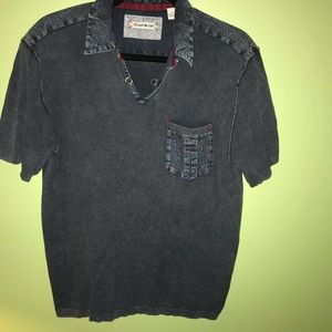 Men’s 32 Bar Blues Pocket Polo Shirt, Size Medium